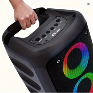 Handle protection cover for JBi Boombox 1/2/3 portable speakers - non-slip handle, durable fabric with black checkered design